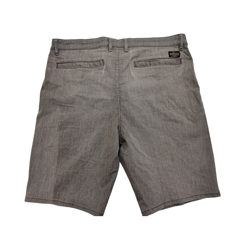 Quiksilver Mens Shorts 36 Charcoal Gray Straight Fit Casual Surf Skate - Picture 2 of 13